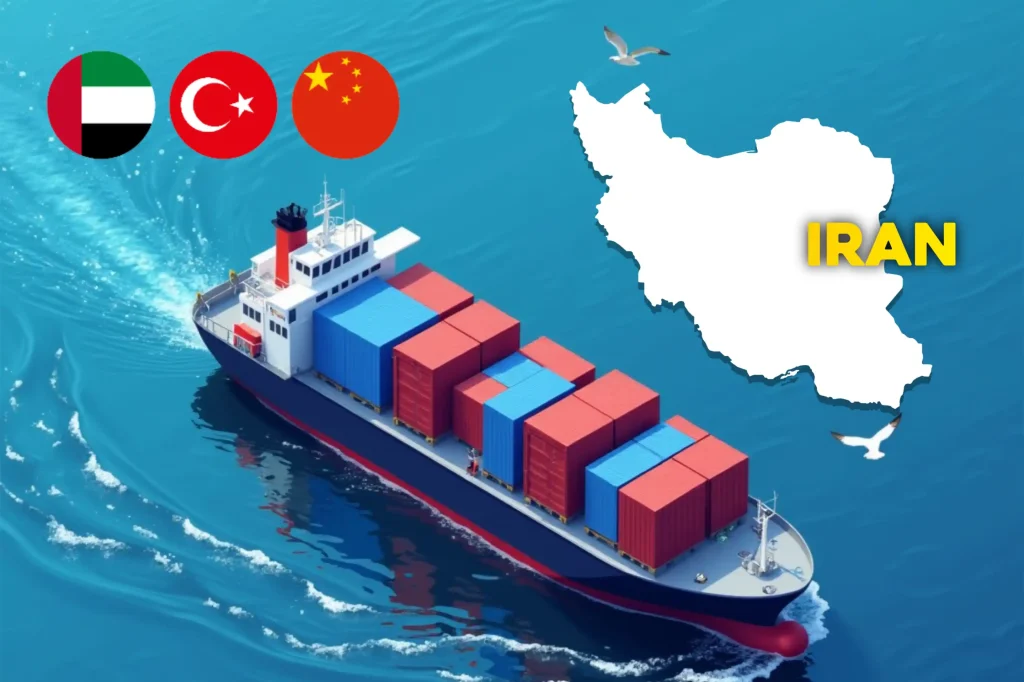 مبداهای محبوب برای واردات کالا به ایران