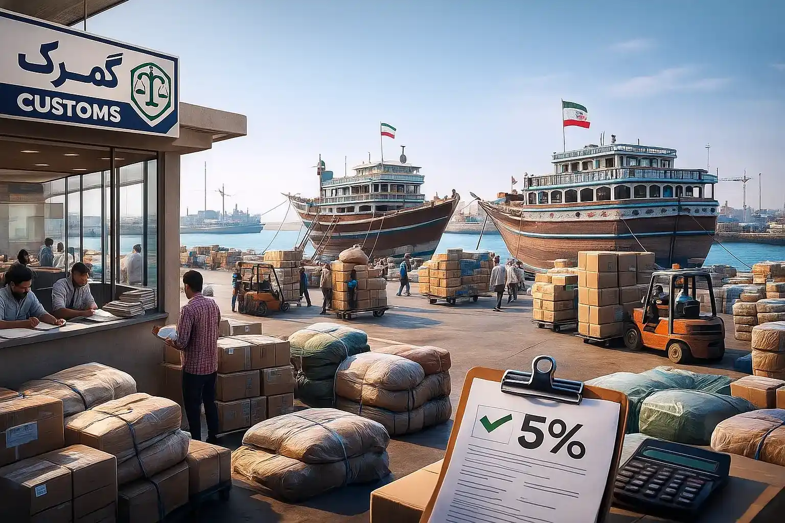 شیوه واردات ته لنجی به صورت کاملا قانونی (مصوبه ۵٪)